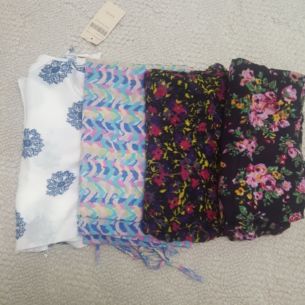 Six Patterned Scarf Bundle - image 1